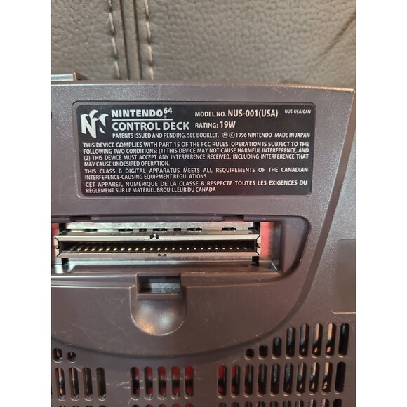 Nintendo 64 N64 Console with Jumper Pak, Power and AV Cords, and Controller - Picture 12 of 12